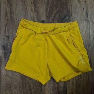 Gymshark yellow shorts